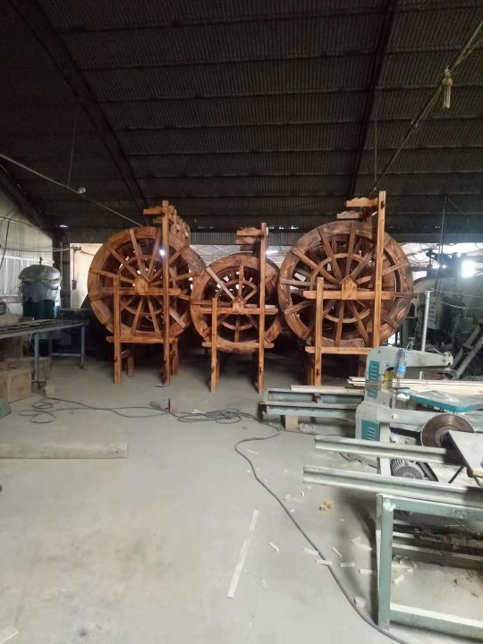 南陽防腐木2米水車